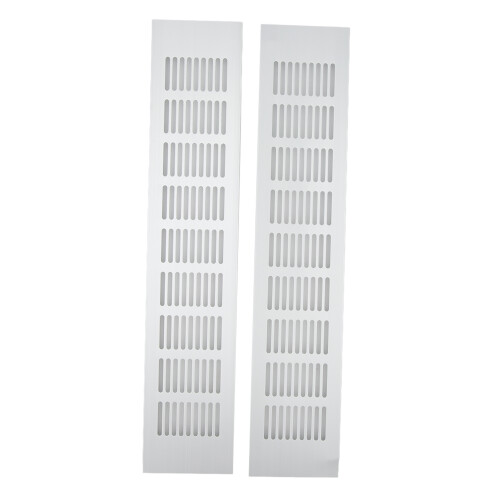 Air Vent Aluminium Alloy Rectangular Vent Plate 80x400mm for Cabinets & Closets 2