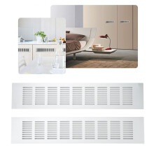 Air Vent Aluminium Alloy Rectangular Vent Plate 80x400mm for Cabinets & Closets
