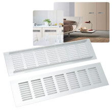 Heat Dissipation Aluminum Vent Grille Silver 3.14x11.81in for RV Camper/Cabinet