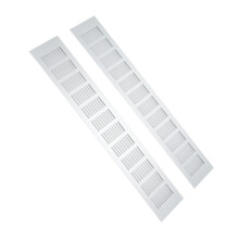 2 Pcs Aluminium Alloy Rectangular Vent Grille 80x500mm for Cabinets & RV