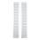 2 Pcs Aluminium Alloy Rectangular Vent Grille 80x500mm for Cabinets & RV 3