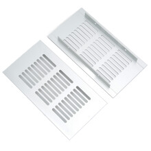 Aluminum Alloy Ventilation Grille 80x150mm Silver for Cabinets, RV, Closet