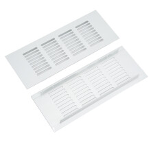 Aluminum Vent Grille 80x200mm Silver Rectangular for Cabinets & RV