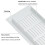 Aluminum Vent Grille 80x200mm Silver Rectangular for Cabinets & RV 7