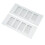 Aluminum Vent Grille 80x200mm Silver Rectangular for Cabinets & RV 15