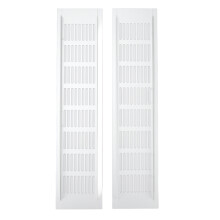 2 Stück Luftauslass Lüftungsgitter Aluminiumlegierung Rechteckige Lüftungsscheibe für Schrank Schuhschrank Schrank 80x350mm