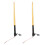 2 Pcs Whip Lights 340mm Long Amber Lighted Antenna 6