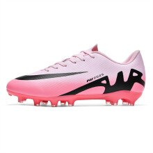 (Spikes--Pink, 38) Quality Football Boots Soccer Cleats for Men's and Women's Outdoor Unisex Football Shoes Firm Rugby Boots