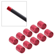 10 Stück Bogenschießen Pfeilenschaft Ringe Aluminiumlegierung Bogen Pfeil Unterstützung Explosionsfeste Ringe 7,6 mm Rot für Jagdbogen Pfei