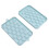 25 Cell Silicone Ice Cube Tray Blue Easy Release Small Round Ice Sphere Mold 15