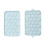25 Cell Silicone Ice Cube Tray Blue Easy Release Small Round Ice Sphere Mold 14