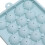 25 Cell Silicone Ice Cube Tray Blue Easy Release Small Round Ice Sphere Mold 6