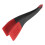 3-in-1 Silicone Kitchen Tongs, Locking, Heat-Resistant, Red/Black 13