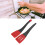 3-in-1 Silicone Kitchen Tongs, Locking, Heat-Resistant, Red/Black 1