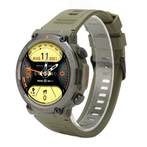 Waterproof Bluetooth Smart Watch Men, 1.39in, 400mAh, Green