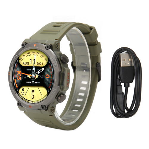 Waterproof Bluetooth Smart Watch Men, 1.39in, 400mAh, Green 1