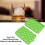 Green Silicone Ice Cube Tray 25 Mini Round Ice Balls with Lid 5