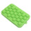 Green Silicone Ice Cube Tray 25 Mini Round Ice Balls with Lid 13