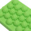 Green Silicone Ice Cube Tray 25 Mini Round Ice Balls with Lid 10