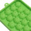 Green Silicone Ice Cube Tray 25 Mini Round Ice Balls with Lid 6