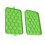 Green Silicone Ice Cube Tray 25 Mini Round Ice Balls with Lid 12