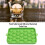 Green Silicone Ice Cube Tray 25 Mini Round Ice Balls with Lid 4
