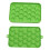 Green Silicone Ice Cube Tray 25 Mini Round Ice Balls with Lid 9