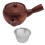 Wooden Tea Pot Durable Whistle Kettle 310g 9.2cm Diameter 1