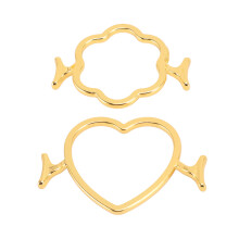 2PCS Wax Seal Moulds Wax Seal Stamp Rings Set with