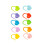50PCS Colorful Stitch Markers Heart Shape Knitting 11