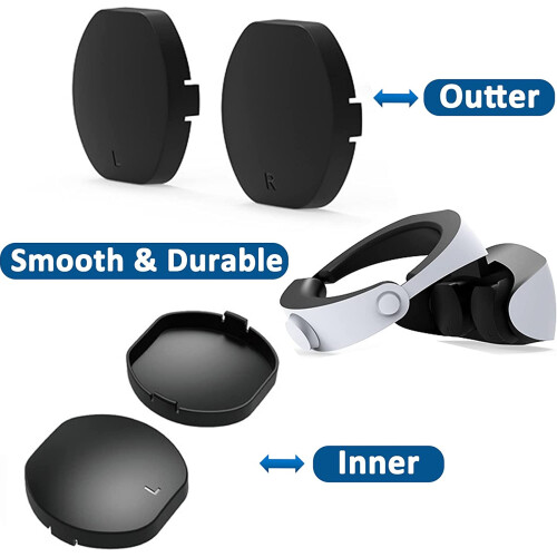 Controller Lens Cover Dustproof Scratch-Resistant for PS VR2 Black 2