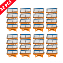 (32 PCS)Men's Fusion Razor 5/6-layer Men's Razor Fusion Pro Power Shaving Shaver Male Face Beard Hair