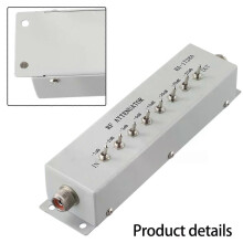 ATENUADOR VARIABLE/ESCÓNICO DE 0-82DB 50 OHMIOS PARA TRANSMISOR DE RADIOAFICIONADO 025W Accesorios para