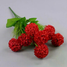 1 ramo de 9 cabezas de hortensias artificiales de seda, flores para decorar el hogar, fiestas, bodas,