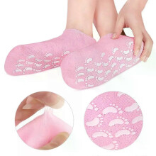 1 Paar Fußpflegesocken, feuchtigkeitsspendende Silikongelsocken, Fußhautschutz, Reparatur gegen Trockenrisse