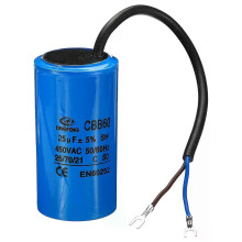 Condensatore di marcia CBB60 da 1/2/3 pezzi AC 450 V 2 fili 50/60 Hz 25/30/35/40/45/50/60/70 uF per