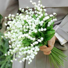 1/20 piezas de flores artificiales de campanilla, lirio de los valles simulado, decoración suave para
