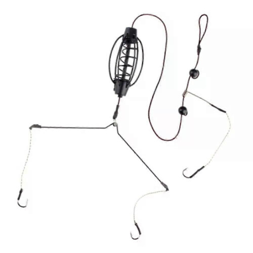 1 Pc Karpfen Angeln Feeder Angeln Köder Käfige Haken Rig Set Inline Methode Feeder Tackle Köder Käfig