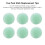 6 Stück Billard Pool Cue Tips 14mm Kristall Billard Queue Tips Ersatzset Kristall Pool Cue Tips 5