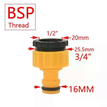1 pz connettore rapido per tubo da giardino in ABS, 1/2 estremità, giunto adattatore per tubo flessibile