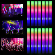 10/15/20/25 st LED Glow Sticks Bulk Färgglad RGB Glow Foam Stick för jul Födelsedag Bröllop Glow
