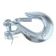 1/4 Zilveren lierhaak met gaffelsluiting voor het slepen van een aanhanger, ATV of boot