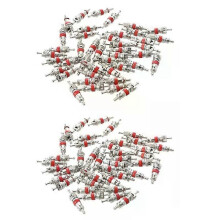 100 kpl autopyörän moottoripyörän kumiletku putketon tyyppinen venttiilin sisäosa venttiilin ydin