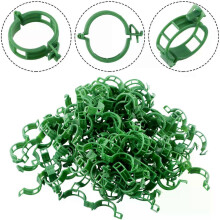 100 Pcs Vegetable Plastic Plant Vine Ties Buckle Fixing Binding Clip Used With A Metal Wire Stand Garden