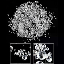Lot de 1 000 perles acryliques transparentes de 3 à 10 mm, pour décoration de mariage, de table, de
