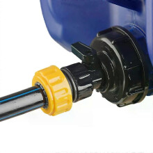 Adattatore per serbatoio IBC da 1000 litri con attacco rapido per tubo da giardino da 1/2 e 3/4 - Connettore
