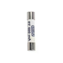 Fusibile ceramico bianco 1000V 500mA 63 x 32mm per multimetro