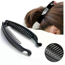 10 cm gratis haarstijl haarspelden bananen haarspeld voor vrouwen effen schildpad parel vorm haarklauw
