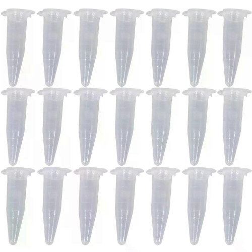 100 pezzi da 15 ml, provette da laboratorio in plastica, mini provette da centrifuga, tappo a scatto,