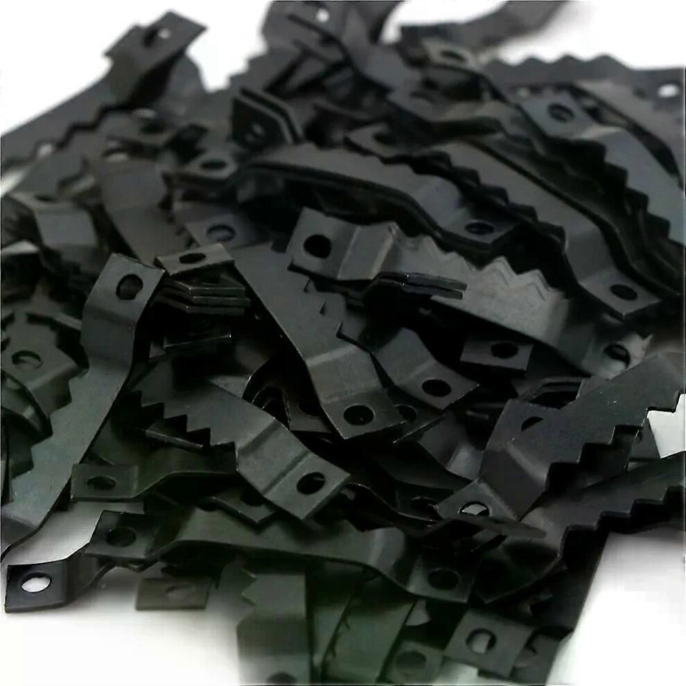 Lot de 100 crochets noirs sans clous pour cadre photo, en dents de scie